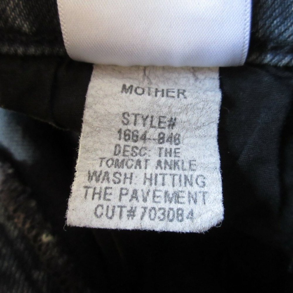 NWT Mother Superior Tomcat Ankle in Hitting The Pavement Gray Crop Jeans 24 View 6